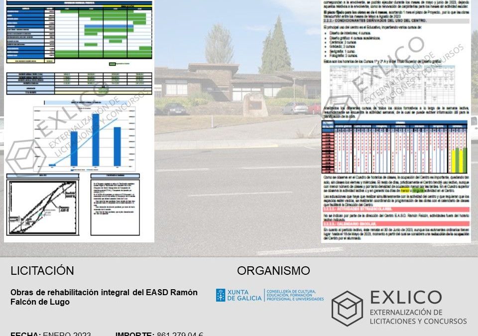 Obras de rehabilitación integral del EASD Ramón Falcón de Lugo