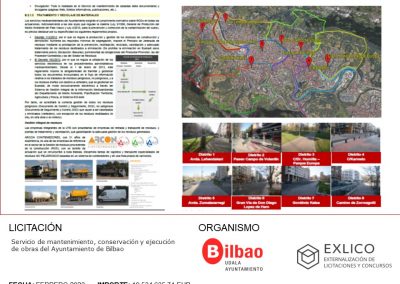 Servicio de mantenimiento, conservación y ejecución de obras del Ayuntamiento de Bilbao