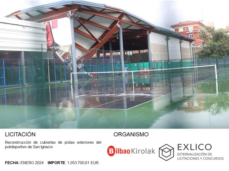 📒ULTIMAS PRESENTACIONES 2024 📒Reconstrucción de cubiertas de pistas exteriores del polideportivo de San Ignacio