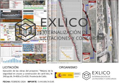 📒ULTIMAS PRESENTACIONES 2024 📒Ejecución de las obras del proyecto: “Mejora de la seguridad en cruces y construcción de carril bici, N-340 pp.kk. 9+400 a 15+430. Provincia de Cádiz