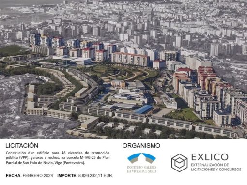 📒ULTIMAS PRESENTACIONES 2024 📒Construción dun edificio para 46 vivendas de promoción pública (VPP), garaxes e rochos, na parcela M-IVB-25 do Plan Parcial de San Paio de Navia, Vigo (Pontevedra).
