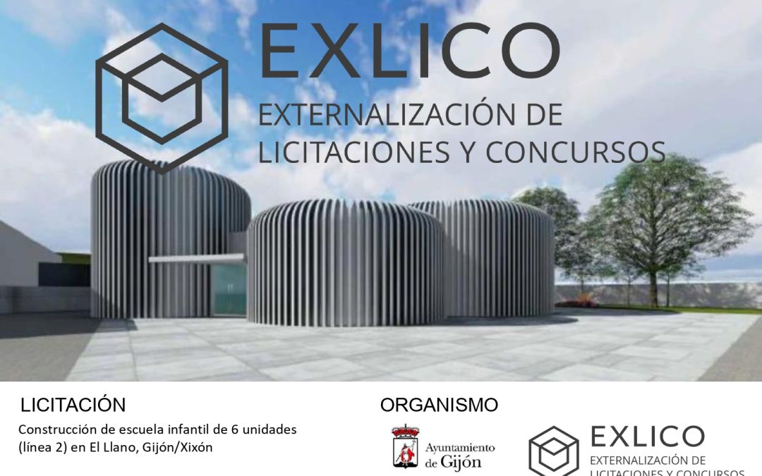 📣APERTURAS DEL 2024📣 CONSTRUCCIÓN DE ESCUELA INFANTIL DE 6 UNIDADES (LÍNEA 2) EN EL LLANO, GIJÓN/XIXÓN (141693F/2023)